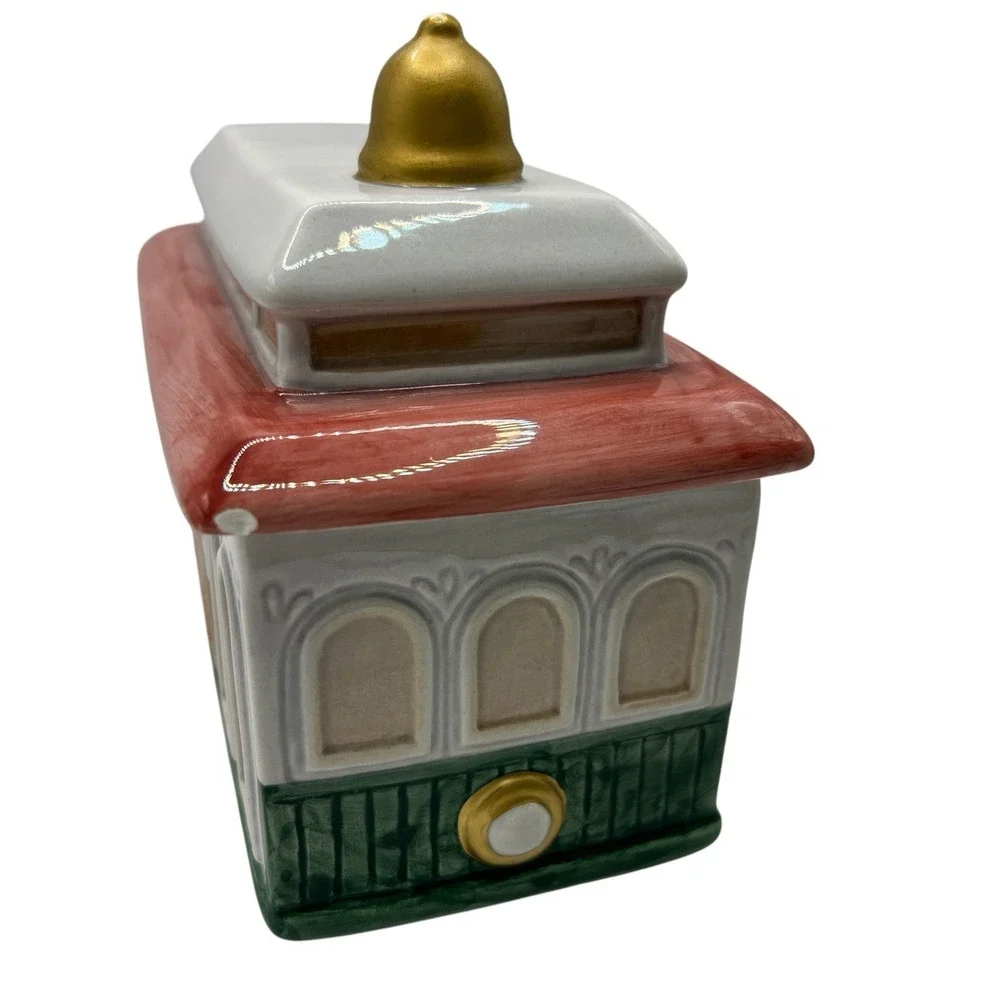 JKL 375 San‎ Francisco Trolley Cookie Jar Ceramic Inspired By Powell-Hyde line